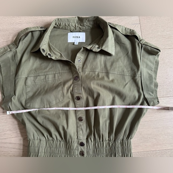 PISTOLA
DANI LIGHTWEIGHT DOLMAN JUMPSUIT -
LODEN GREEN. SIZE M - Picture 13 of 14